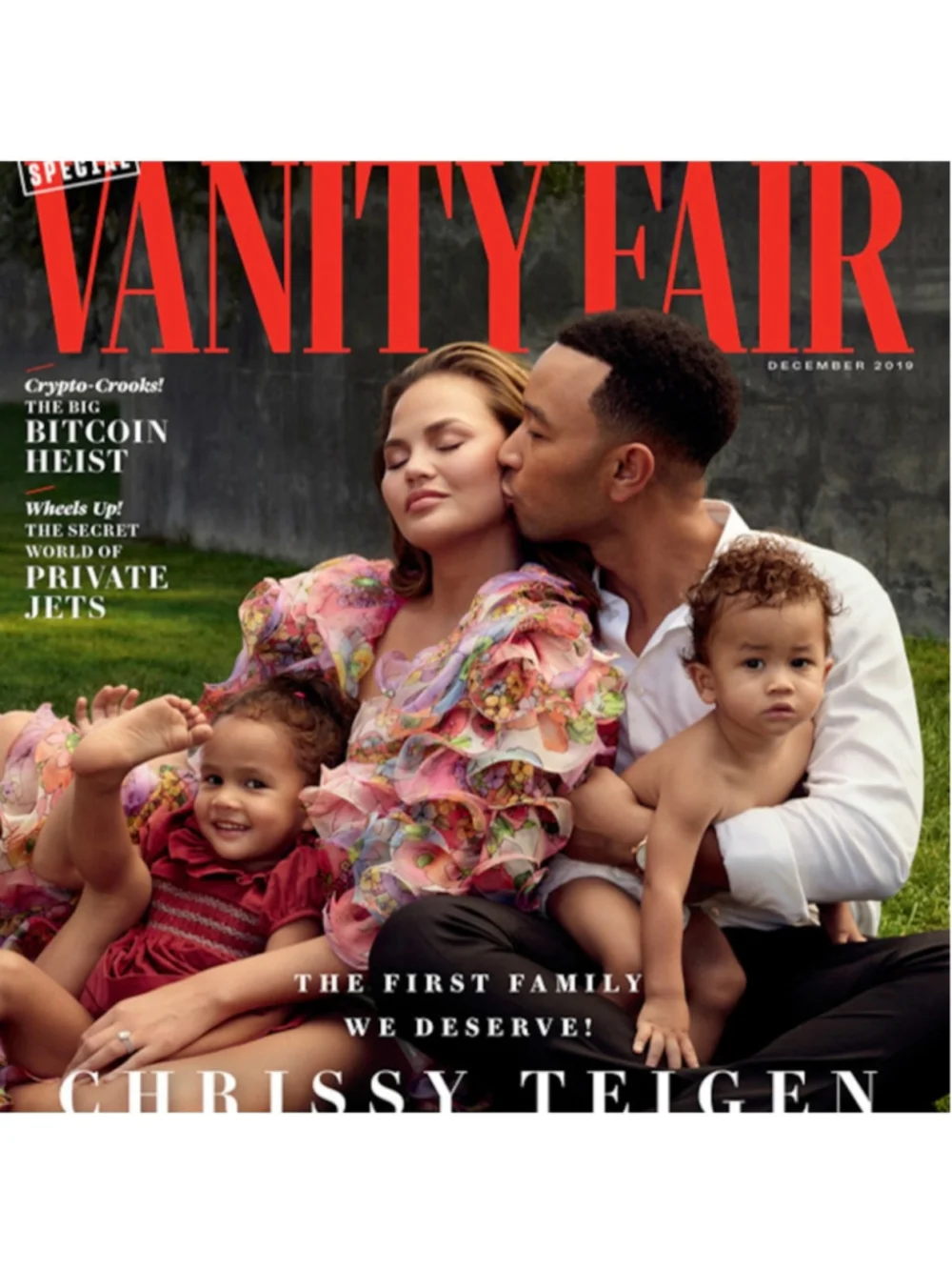Chrissy Teigen & John Legend Vanity Fair Magazine December 2019 original package